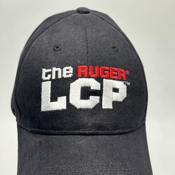 Ruger Firearms LCP Black Baseball Cap Shooting Hat Embroidered Logo Strapback - Picture 2 of 7